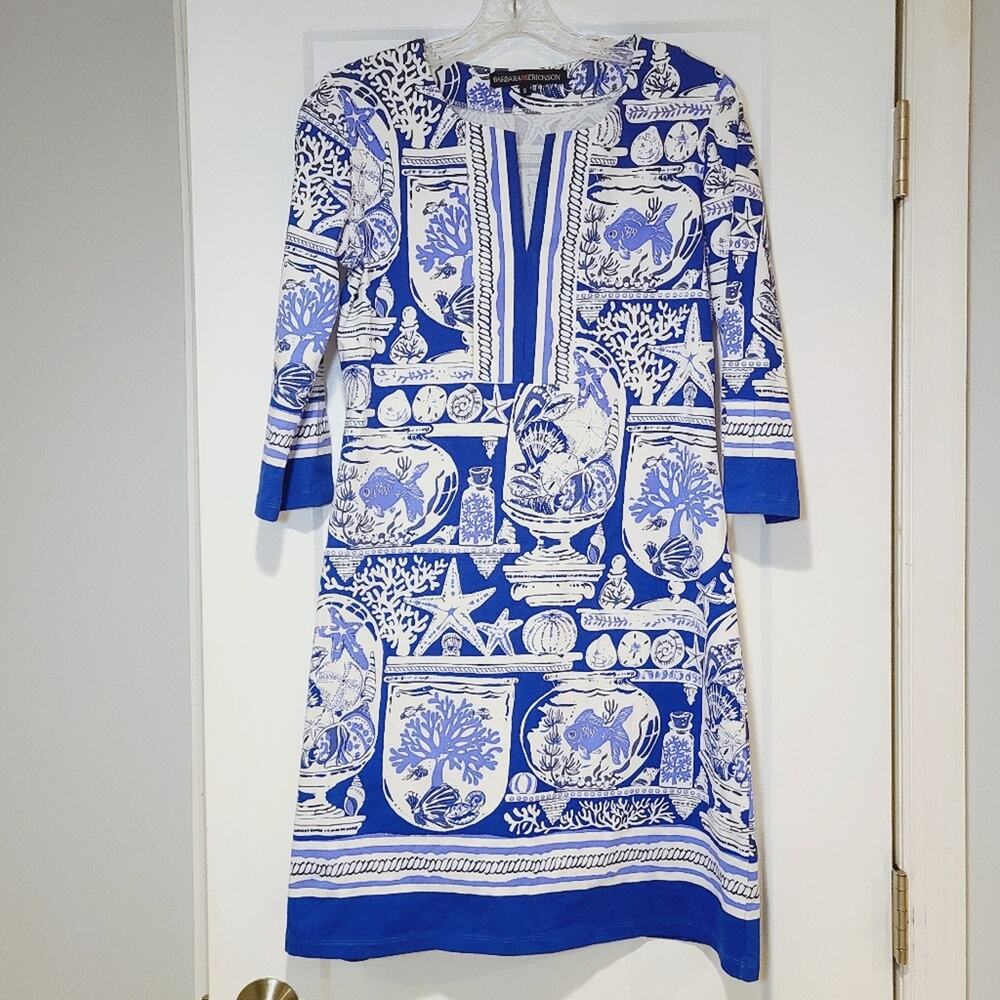 Barbara Erickson Slit Neck Resort Dress
